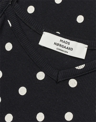 Mads Nørgaard - Delkissa Kjole - Dot AOP Black